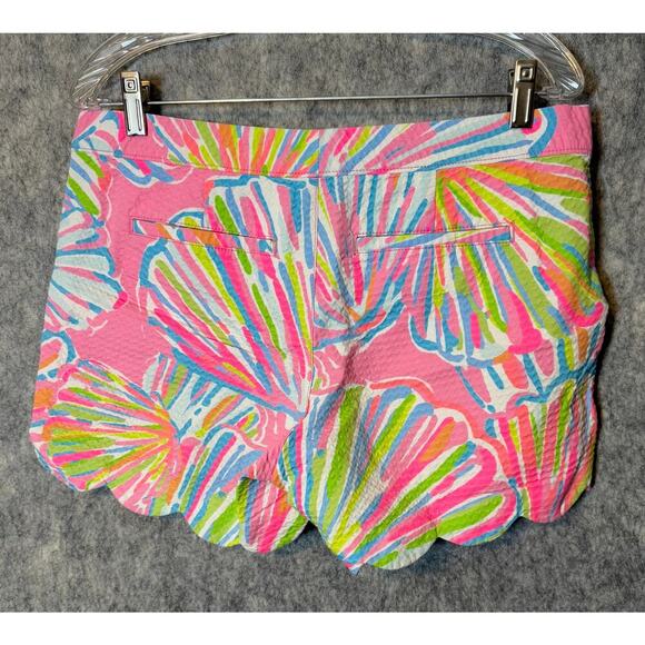 Lilly Pulitzer Womens Size 8 Cotton The Buttercup Short Bright Seashell - Picture 4 of 8
